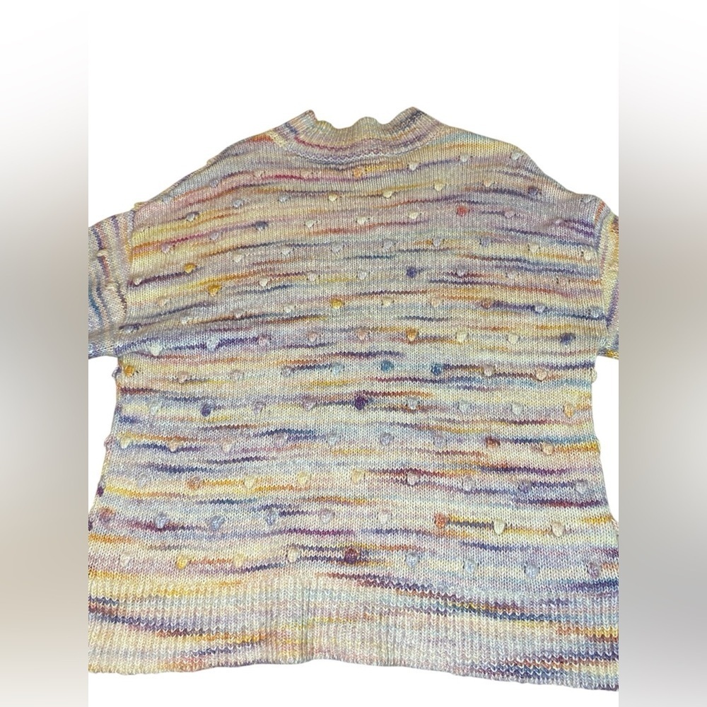 Ann Taylor Loft Sweater Women’s L Pastel Winter Cottagecore Whimsy Twee Coquette - Picture 3 of 5